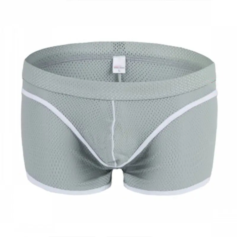 Gold Supplier Men's Boxers Mesh Short Leg Sexy Underwear Men Low-rise Custom Boxer Shorts for Men-RANBAO