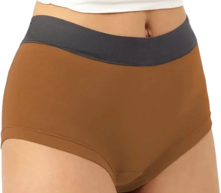 Women's Microfiber Modal Boxer Briefs High Mid-Rise Boyleg Style Woven Weaving Everyday High Cut Boyshorts Customizable Waist-RANBAO