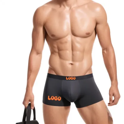 Manufactory Cheap Price Solid Custom Logo Underwear for Men Calzoncillos Y Boxers De Hombre-RANBAO