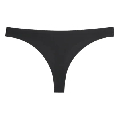 Custom Logo Seamless Thongs for Womens Low Waist Thong Seamless Panties Breathable Comfortable Underwear-RANBAO