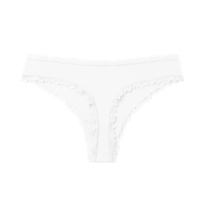 Custom OEM Design Ladies Panties Thong Lace Mid-Waist Sexy Thong Breathable European and American Women Underwear-RANBAO
