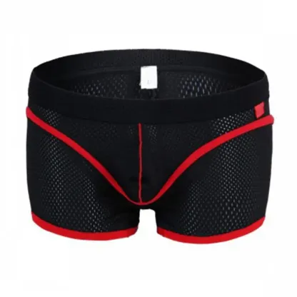 Gold Supplier Men's Boxers Mesh Short Leg Sexy Underwear Men Low-rise Custom Boxer Shorts for Men-RANBAO