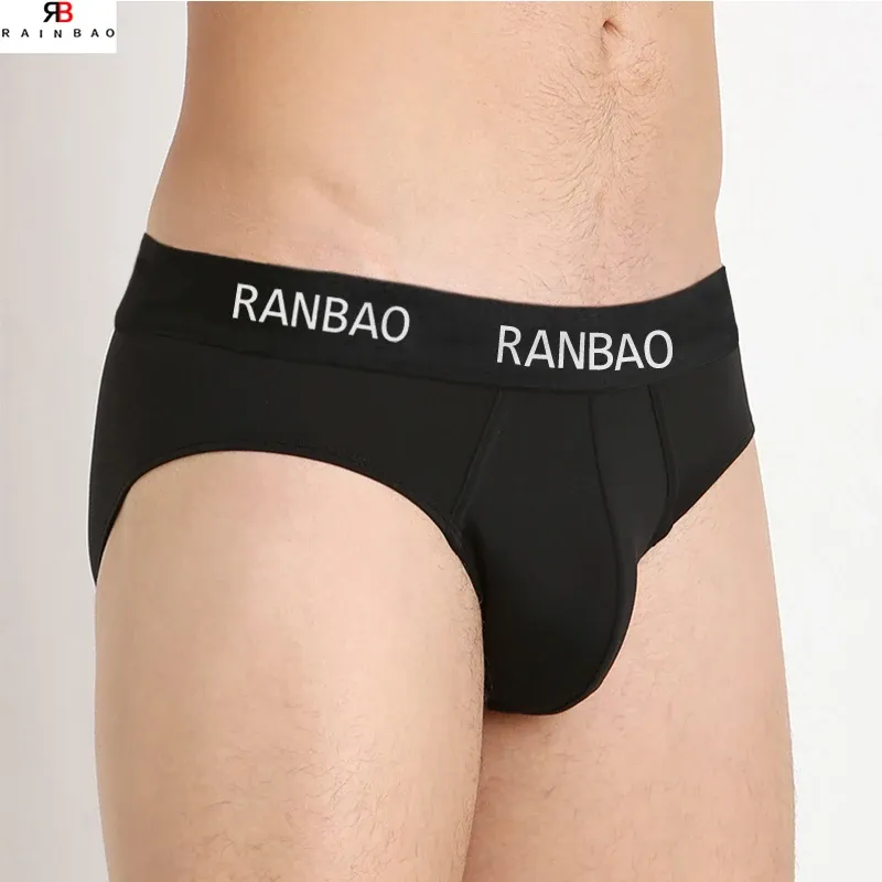 Summer Young Brief Men'S Underwear Bamboo Breathable and Comfortable Stocks Underwear Low-Waist Ultra Mens Plus Size Boxers-RANBAO