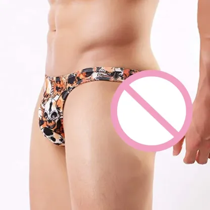 Cotton Printed Shorts Men'S Underwear Boxer Mid-Waist Breathable Under Wear Men Gift Boxed  Set Trunk Shorts-RANBAO