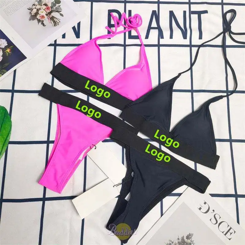 Designer Plus Size Fashion Sports Women Stylish Swimsuit Bra Bikini Brief Sets-RANBAO