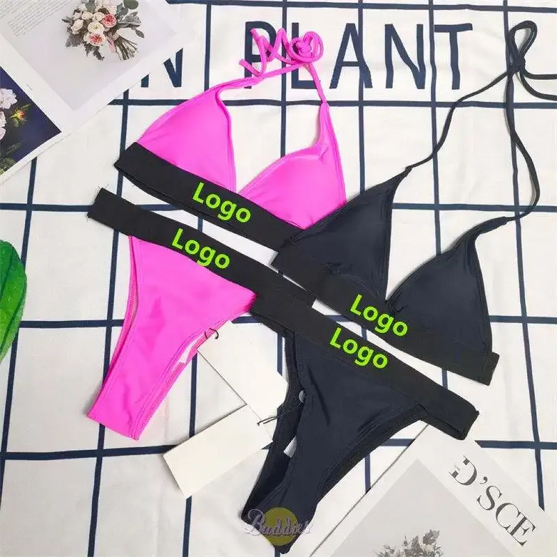 Designer Plus Size Fashion Sports Women Stylish Swimsuit Bra Bikini Brief Sets-RANBAO