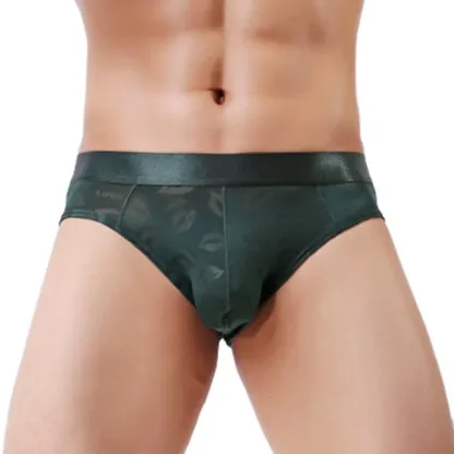 Wholesale Breathable Mesh New Pattern Big Bulge Sexy Inner Wear Gay Man Mature Stretch Male Panties Briefs-RANBAO