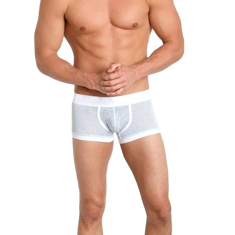 Excellent Quality Men Underwear Cotton Low-rise Boxers for Men Custom Logo Underwear Boxer Men-RANBAO