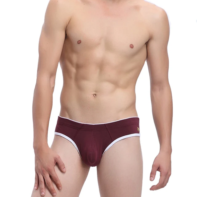 Classic Solid Breathable Comfortable Soft Men'S Briefs & Boxers No Ride up Mature Male Sexy Underwear-RANBAO