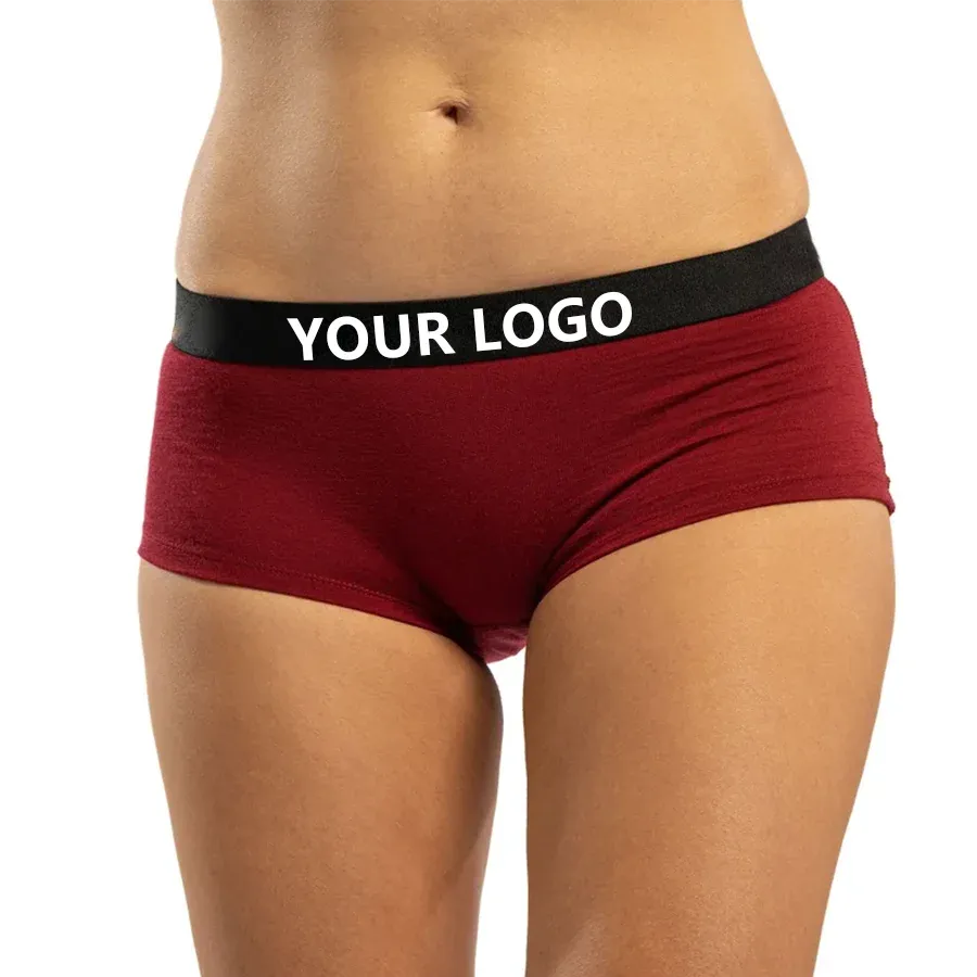 Custom Top Quality 160gsm Fabric Moisture Wicking Organic Natural Underwear Boxer Shorts Briefs Women's Boyshorts for Women-RANBAO