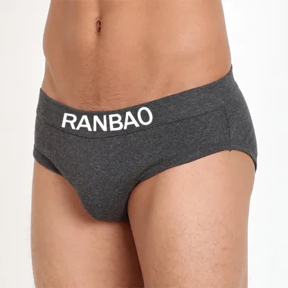 Comfort Thick High Quality Cotton Briefs Fashion Men Style Custom Men's Underwear-RANBAO
