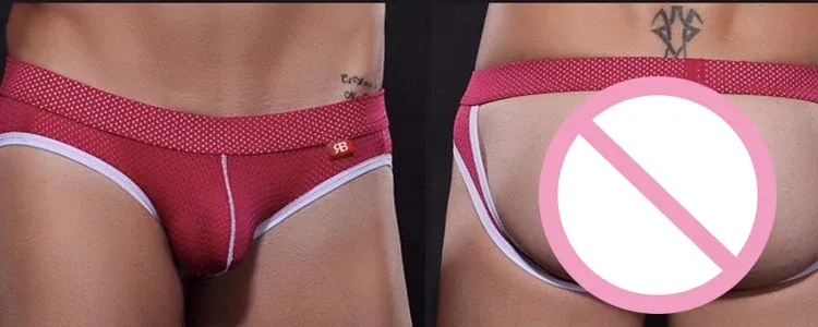 Hot Sale Breathable Mesh Big Bulge Pouch Gay Man Panties Sexy Mens Underwear Boy Sexy Underwear Jockstrap-RANBAO