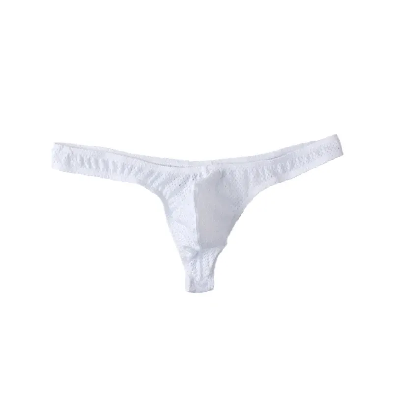 G-string Panties Cotton Underwear Men Sexy Panties Women Underpants Thongs Solid Color Briefs OEM Service-RANBAO