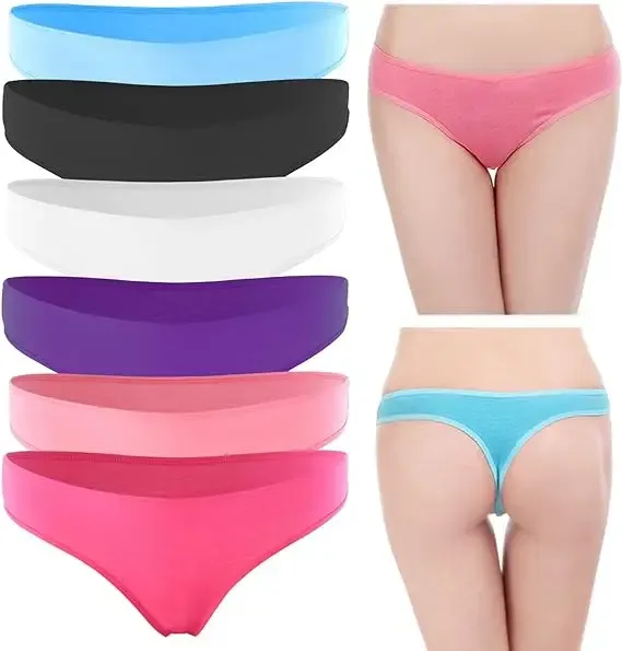 Wholesale High Quality Cotton Breathable Panties Bikini Underwear Women's Thongs Made in China-RANBAO