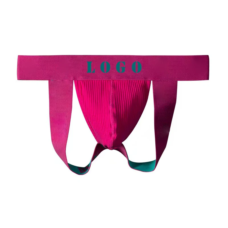 Wholesale Fashion Cotton Gay Men Sexy Man's Underwear Thong Men Jockstrap Quick Dry Thongs and G Strings U Pouch-RANBAO