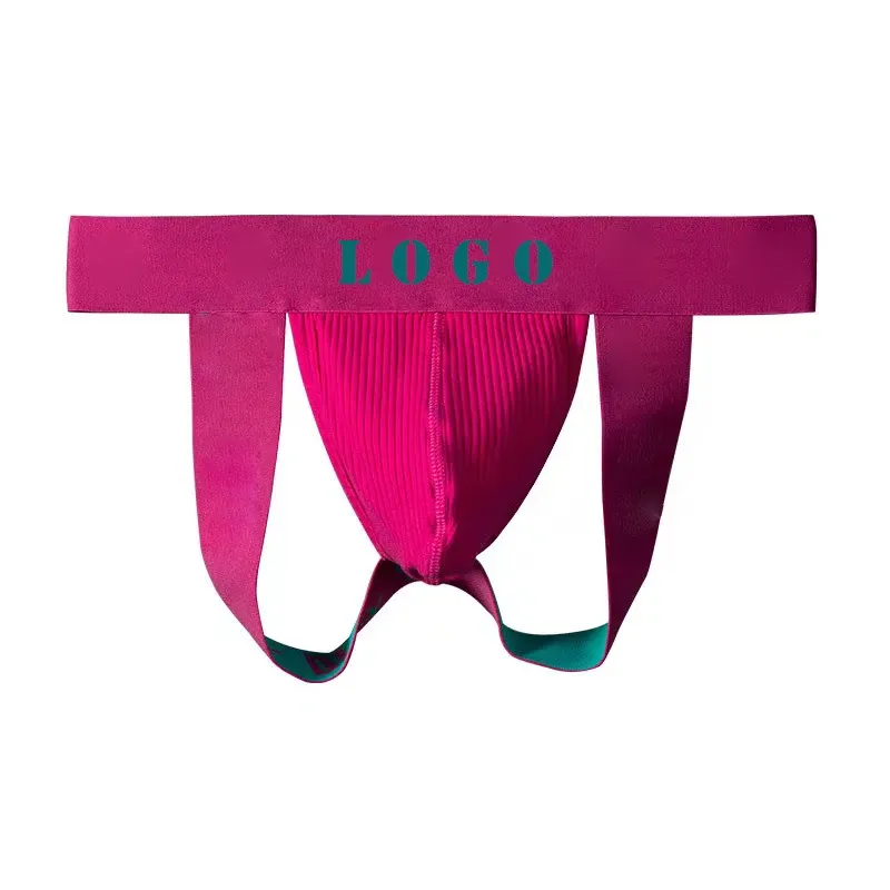 Wholesale Fashion Cotton Gay Men Sexy Man's Underwear Thong Men Jockstrap Quick Dry Thongs and G Strings U Pouch-RANBAO