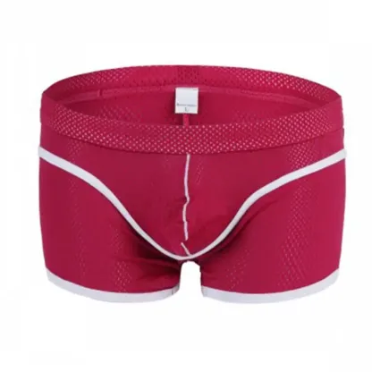 Gold Supplier Men's Boxers Mesh Short Leg Sexy Underwear Men Low-rise Custom Boxer Shorts for Men-RANBAO