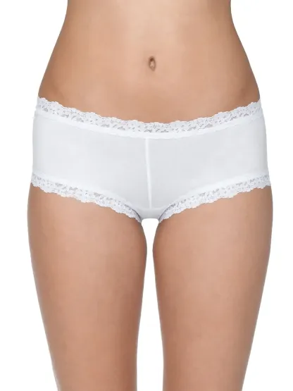 Wholesale Lace Boyshorts Spandex Underwear with Boxer Style Solid Panty Panties Lady's Underpants Knickers Pants for Female-RANBAO