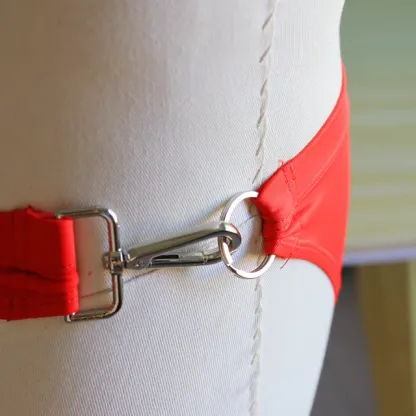 In Stock Men's Trendy Swim Trunks Waterproof Adjustable Waist Mantel Buckle Quick Dry Plus Size Bikinis for Beach Wear-RANBAO