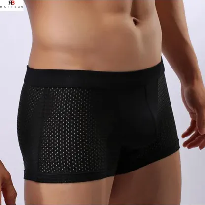 Manufacturers Top Quality Mesh Fabric Men's Popular Boxers Underwear Cheap Price-RANBAO