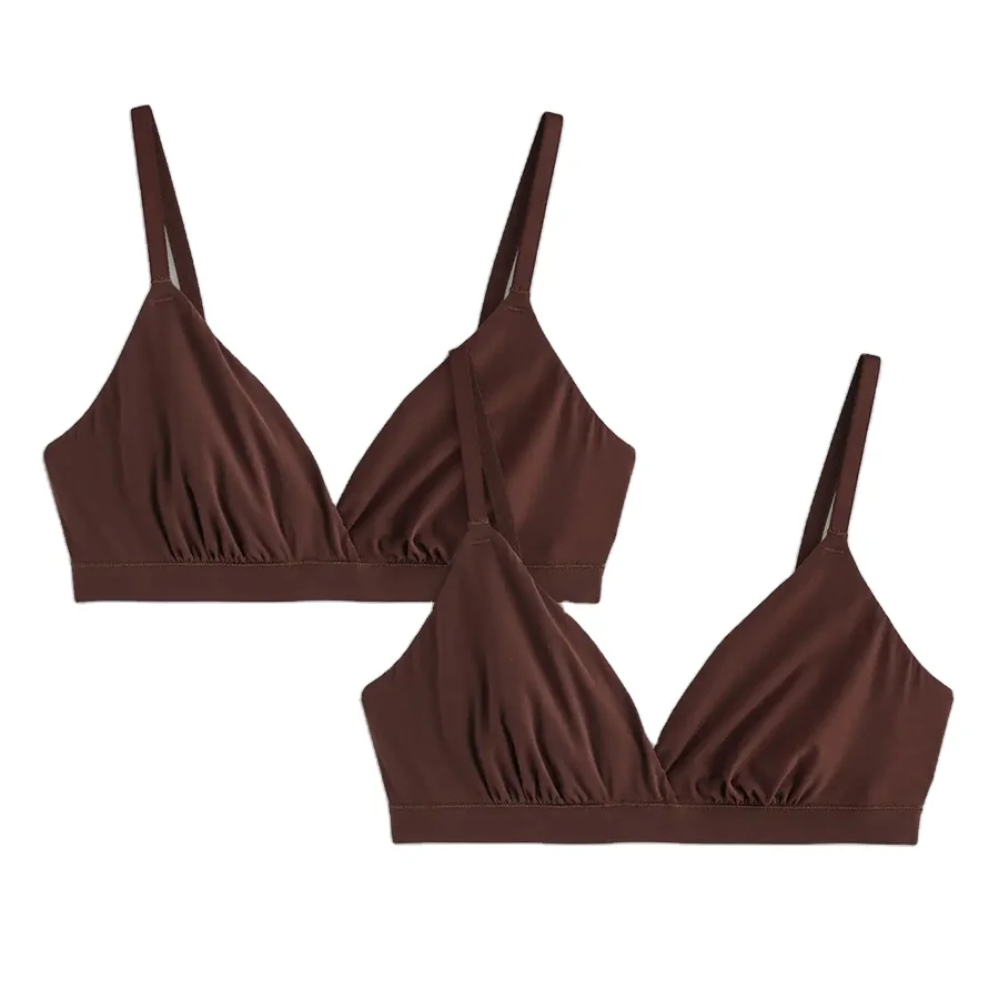 OEKO-TEX Standard 100 High Quality Second Skin Ultimate Crossover Bralette Made in China-RANBAO