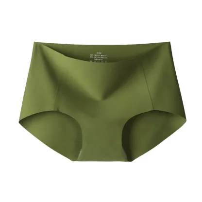 Women's Invisible Panty Stretch Underwear Seamless Hipster Brief 7A Anti-bacterial Ice Silk Thin Ladies Modal Teenage Panties-RANBAO