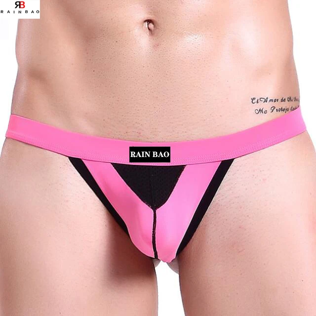 Wholesale Vendors Men's Jockstraps Briefs Athletic Supporters Thongs Low Waist Sexy  G-string Gay Men's Underwear Thong-RANBAO