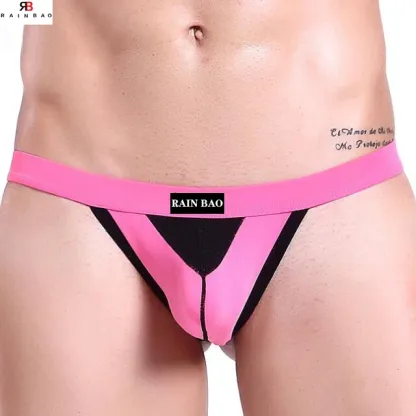 Wholesale Vendors Men's Jockstraps Briefs Athletic Supporters Thongs Low Waist Sexy  G-string Gay Men's Underwear Thong-RANBAO