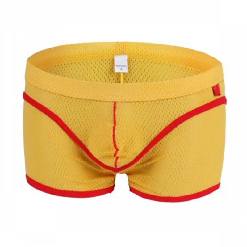 Gold Supplier Men's Boxers Mesh Short Leg Sexy Underwear Men Low-rise Custom Boxer Shorts for Men-RANBAO
