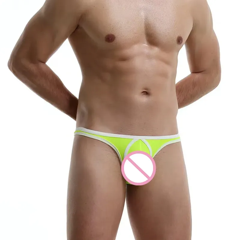 Plus Size Mens Thong Mixed Colors Sexy Underwear for Men Low-rise Big Pouch Gay Male Thong-RANBAO