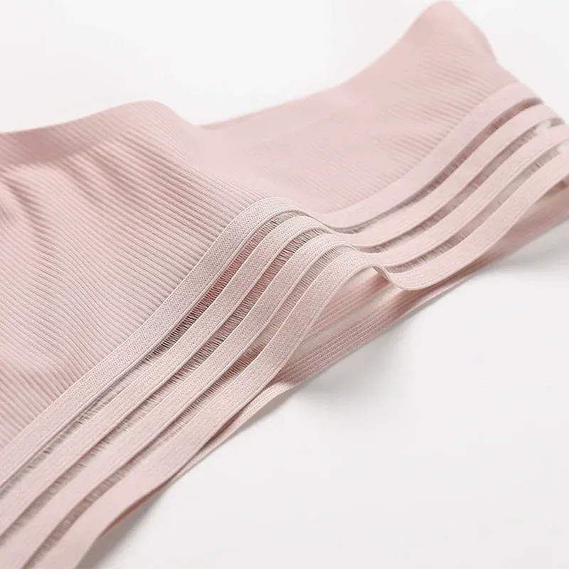 One-Piece Ice Silk String Panties Ribbed Mesh Seamless Panties Ladies Cotton Crotch Girls Sexy Thongs-RANBAO