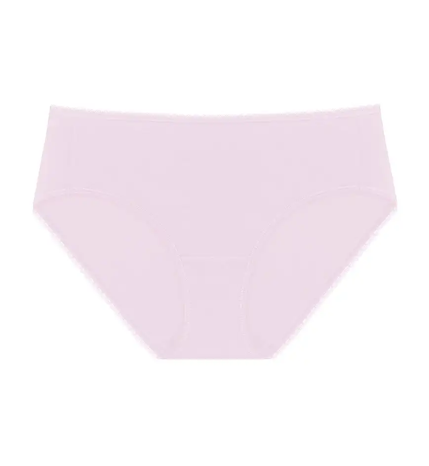 Wholesale Lace Hem Boyshorts Spandex Underwear with Boxer Style Solid Panty Panties Lady's Underpants Knickers Pants for Female-RANBAO