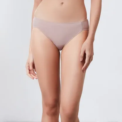 Solid High Cut Low-rise Breathable Classic Briefs Underwear Female Solid Pants Panty Panties Knickers Everyday Comfy Daily Wear-RANBAO