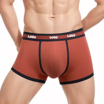 Classical High Quality Men Short Boxers Male Creative Logo Underwear Spandex Polyester Fabrics for Men Shorts-RANBAO
