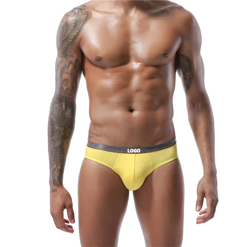 Best Selling Men's Briefs Custom Logo Briefs for Men Mixed Colors Sexy Men's Underwear Briefs-RANBAO