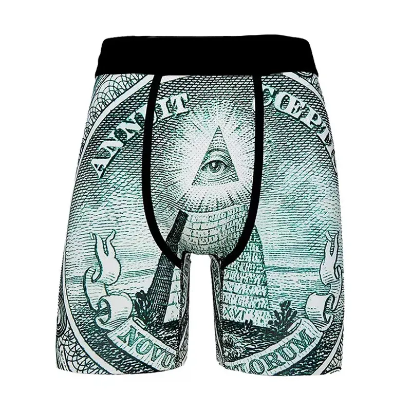 Hot Selling Customizable Men's Boxer Briefs Plus Size Cotton Low-Rise Knitted Shorts Sustainable Custom Logo Printing for Sports-RANBAO