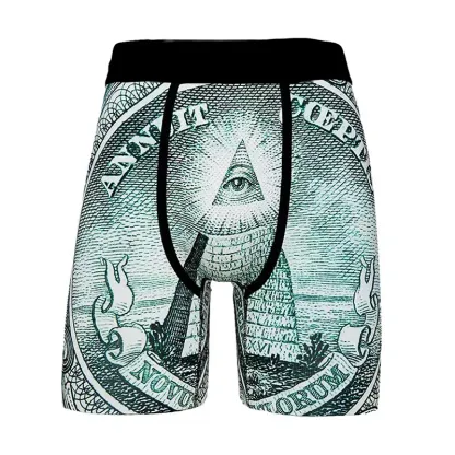 Hot Selling Customizable Men's Boxer Briefs Plus Size Cotton Low-Rise Knitted Shorts Sustainable Custom Logo Printing for Sports-RANBAO