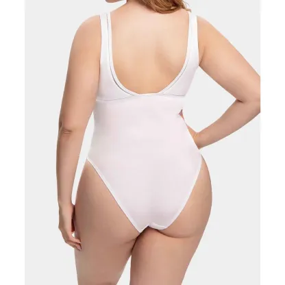 Lady's Women's Bodysuit Plus Jumpsuit for Female Beach High Cut Sexy Backless Swimsuit Swimwear Bathing Wear One Piece V-neck-RANBAO