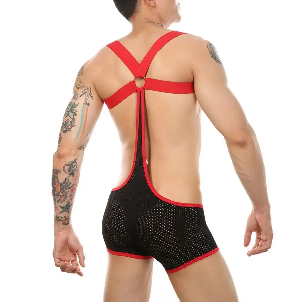 Manufactory Cheap Price Bodysuit for Men Plus Size Gay Mens Bodysuit High Quality Mens Sexy Underwear-RANBAO