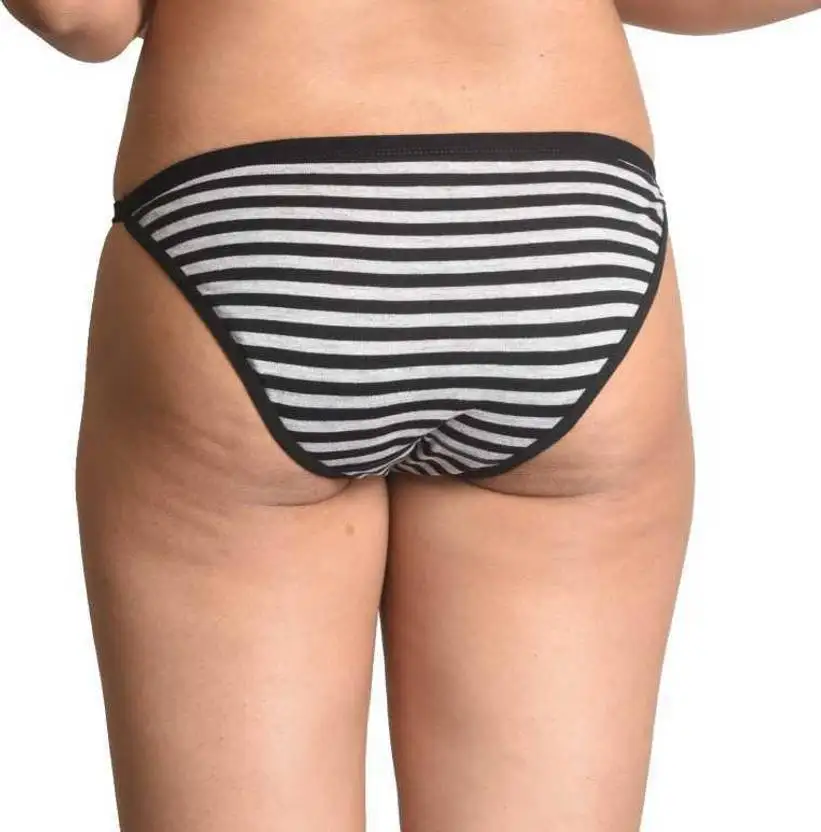 Lady's Hipster Thong Tangas Women's Panties Bikini Stripes Briefs for Female Women's Sexy Underwear Lingerie Knickers Tanga-RANBAO