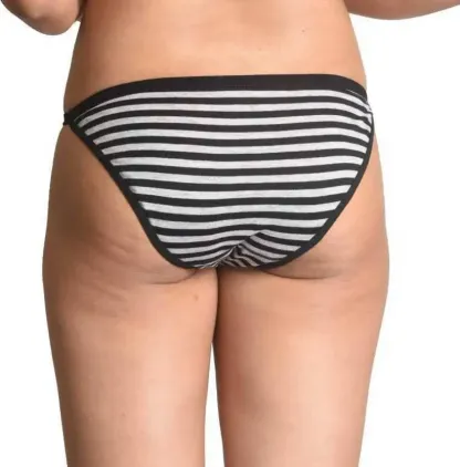 Lady's Hipster Thong Tangas Women's Panties Bikini Stripes Briefs for Female Women's Sexy Underwear Lingerie Knickers Tanga-RANBAO