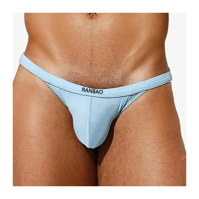 Custom Private Label Sexy G-String Men'S Briefs & Boxers Soft Comfortable Breathable Smooth Male Inner Wear Brief-RANBAO