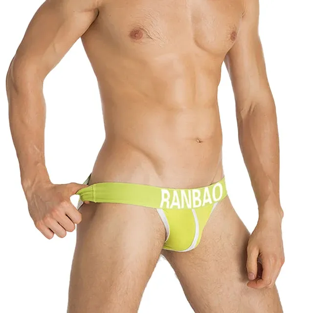 Low Waist Cheeky Mens Underwear Comfort Soft Skin-Friendly Cotton Briefs Custom Boxer Briefs for Men-RANBAO