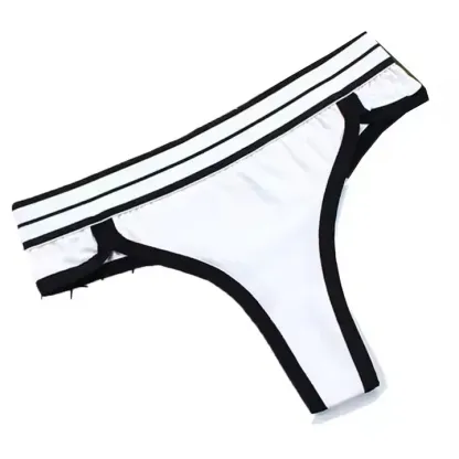 Top Sale Women's Cotton Bikini Panties Breathable Lace Soft Hipster Panty Ladies Stretch Full Briefs Grey Thongs with Logo Waist-RANBAO