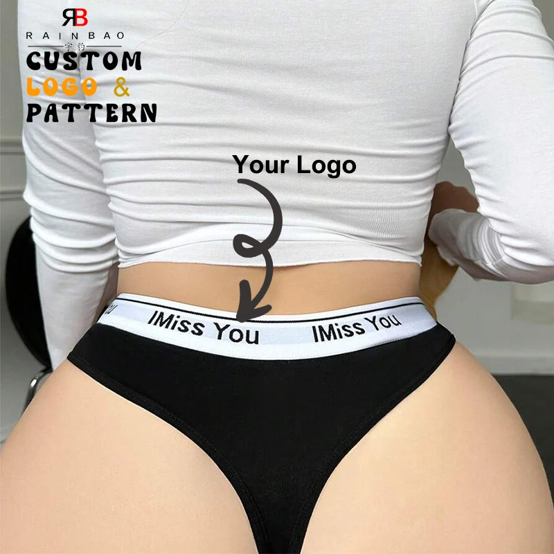 Custom High Quality Wholesale Manufacturer Plus Letter Tape Waist Panty Sports Briefs