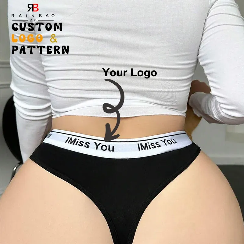 Custom High Quality Wholesale Manufacturer Plus Letter Tape Waist Panty Sports Briefs-RANBAO
