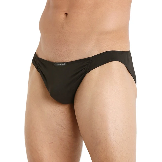 Hot Sale Spicy Low Rise Waist Men'S Sexy Underwear Classic Solid Comfortable Slip Male Briefs & Boxers-RANBAO