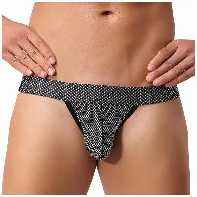 High Quality Sexy Men's Thong Underwear Low-rise Mens Thong Hot Fashionable Sexy Gay Men Underwear-RANBAO