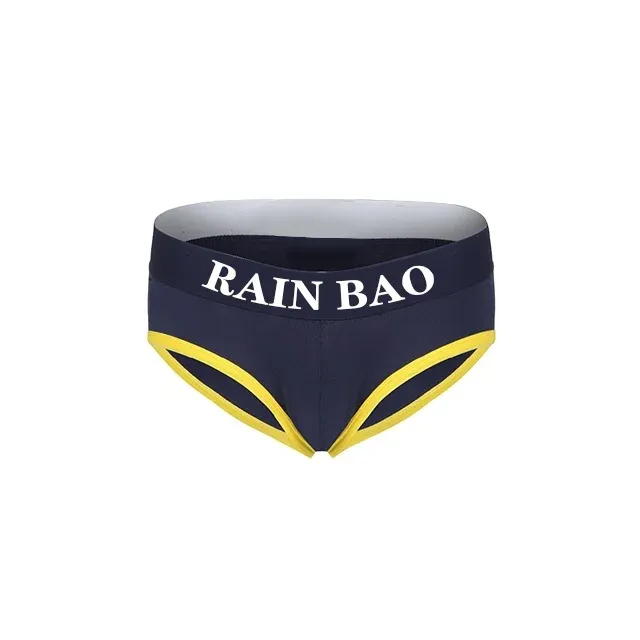 Hot Sale Front Crouch Bulge Mens Swxy Briefs Spicy Cheeky Sexy Brief Men Underwear Customized Logo Briefs for Men-RANBAO