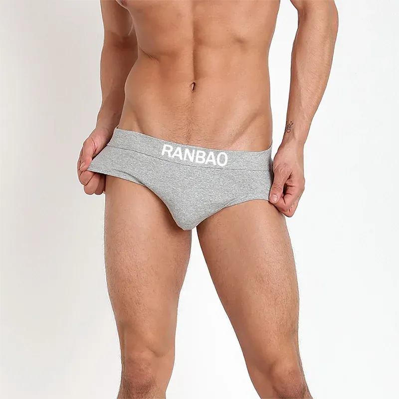 Comfort Thick High Quality Cotton Briefs Fashion Men Style Custom Men's Underwear-RANBAO